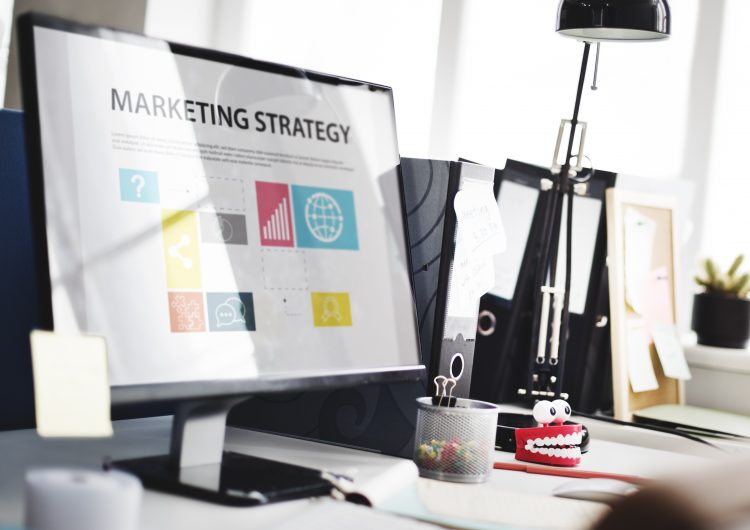 marketing software displaying a marketing strategy